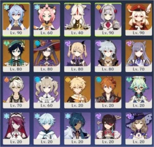 AR55, Ganyu, Klee, Venti,Keqing, Childe, Mona +15k Primogems - Genshin Impact