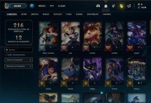 Conta Unranked com 65 Champs e 21 Skins - League of Legends LOL