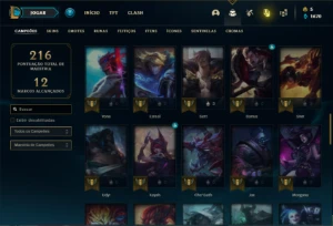 Conta Unranked com 65 Champs e 21 Skins - League of Legends LOL