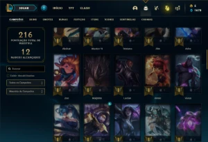 Conta Unranked com 65 Champs e 21 Skins - League of Legends LOL
