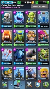Clash Royale 7 Lendárias 3500+