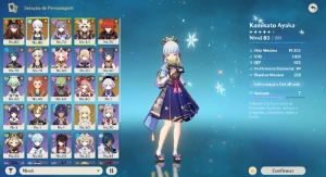 ⭐AR 49 Hutao, Ayaka, Itto, Keqing, Diluc e Alloy + Armas 5⭐ - Genshin Impact