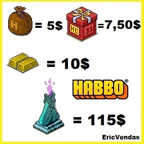 HABBO MOEDAS VENDAS