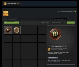 ONTA ANTIGA STEAM 15 ANOS MEDALHAS 5 E 10 ANOS DE SERVIÇO - Counter Strike CS
