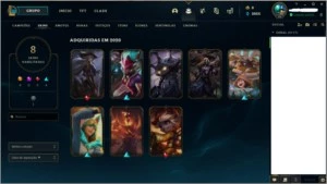 Conta league of legends diamante 4 85% Winrate LOL