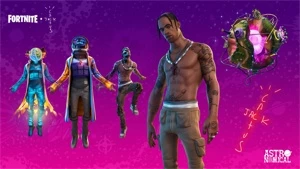 Compro conta de fortnite p/ PC com skin do travis scott