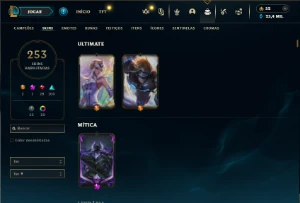 Esmeralda 2 com TODOS os champs e 253 Skins  + 6 Vitoriosas - League of Legends LOL