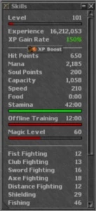 Elite Knight em FEROBRA lvl 128 - pronto para jogar - Tibia