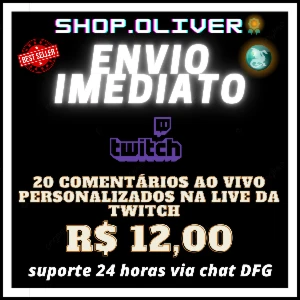 20 Comentarios AO VIVO personalizados na live da Twitch