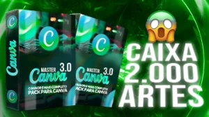 🎨 Caixa 2.000 Artes Editáveis Canva🟢