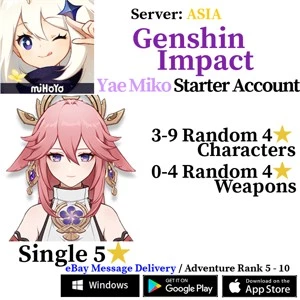 [Asia/AS] [INSTANT] Genshin Impact Yae Miko Starter Account