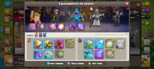 Cv10 Full Colecionador  + 8 Equipamentos Épicos - Clash of Clans
