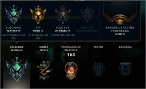 Conta LoL Platinum server BR