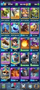 Conta nível 14 com campeões - Clash Royale