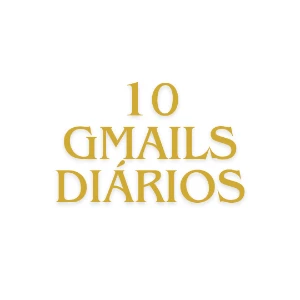 10 gmails diários - Redes Sociais