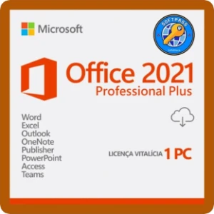 Microsoft Office 2021 Professional Plus BR - Vitalício - Softwares e Licenças
