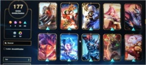 Conta LOL desde 2013 com 177 skins (Barato) - League of Legends