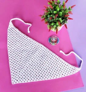 Bandana / Lenço para Cabeça em Crochê