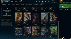 CONTAS SMURFS PLATINA - League of Legends LOL