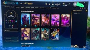 Conta LoL Platina IV, upada a mão, 50 champs, sem risco de b - League of Legends