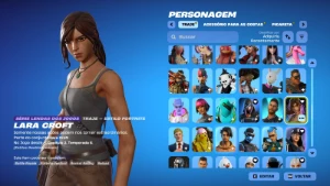 Conta Fortnite | 160 Skins | Lara Croft | Entrega automática
