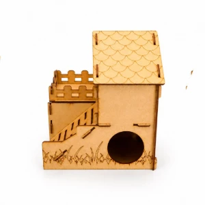 Casinha Decorada 2 Andares para Hamster - Flap Pet - Artesanato e Personalizados