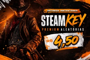 10x Keys Premium Aleatórias (Melhor Preço) + 3 Jogos Brindes - Steam