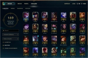 CONTA UNRANKED , BORDA GOLD , ICONES SEASON 4 , 7 SKINS - League of Legends LOL