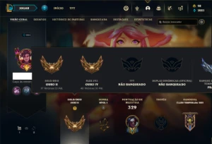 Conta ouro 2 com 105 Champs e 67 Skins - League of Legends LOL