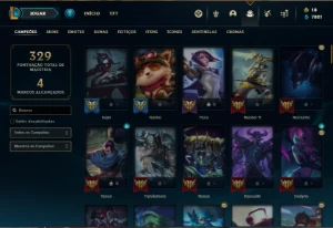 Conta ouro 2 com 105 Champs e 67 Skins - League of Legends LOL