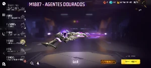Conta com angelical e vermelha e saindo do pain - Free Fire
