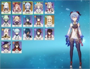 Ganyu - Shenhe - Harpa celestial - AR32 - Genshin Impact