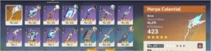 Ganyu - Shenhe - Harpa celestial - AR32 - Genshin Impact