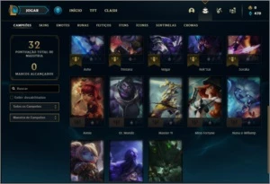 Conta ouro 1 com 1 skin e 23 champs ( MAIN ADC ) - League of Legends LOL
