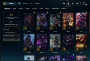 Conta ouro 1 com 1 skin e 23 champs ( MAIN ADC ) - League of Legends LOL