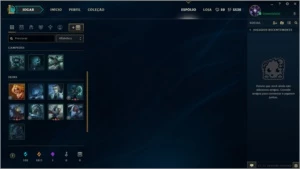 CONTA DIAMANTE 5 22 CAMPEÕES, BORDA DIAMANTE 3 + ESPÓLIO - League of Legends LOL