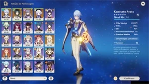 AR 54 - Ayato C1 + Maremoto + Cortadora + 1 | Xiao & +++ 🔥 - Genshin Impact