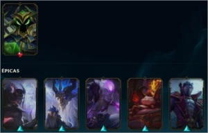 CONTA DE LOL LVL 332 PLAT IV *MUITA SKIN RARA* - League of Legends