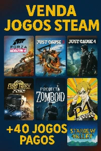  Jogos Steam ForzaHorizont 4, JustCause 4, EuroTruck 2