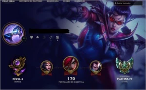 Conta lol Platina 4 - 56 Campeões + 13 Skins com e-mail - League of Legends