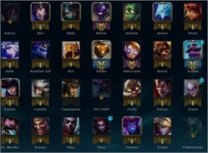 Conta League of Legends Gold - 125 champ, 120 skin LOL