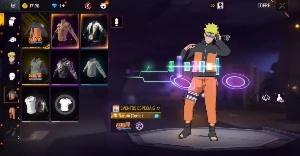 Conta com skin naruto ff - Free Fire