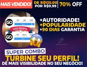 [Combo] 1K Seguidores + 500 Curtidas Instagram R$11,99 - Redes Sociais