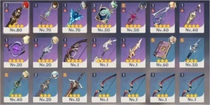 CONTA AR 43 - Diluc + Zhongli + 9k Gemas + 57 Resinas -NA-PC - Genshin Impact