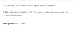 Conta Valorant Ascendente 1 -- 1000 REAIS DE SKINS