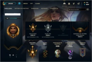 Conta ouro 4 com 100 champs e 91 skins - League of Legends LOL