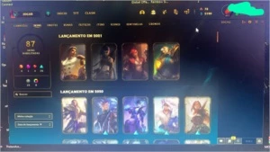 Conta Nivel 403 Lol, MMR Platina, 142 champs, 87 Skins - League of Legends