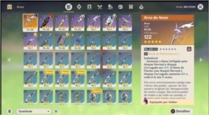 Conta genshim impact Ar 25, Diluc, Arco de Amos e Qiqi - Genshin Impact