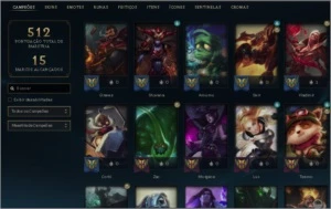 Conta League of Legends Platina 2 com muitos champs e skins LOL