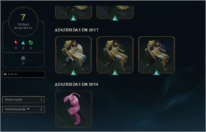 Conta League of Legends Platina 2 com muitos champs e skins LOL